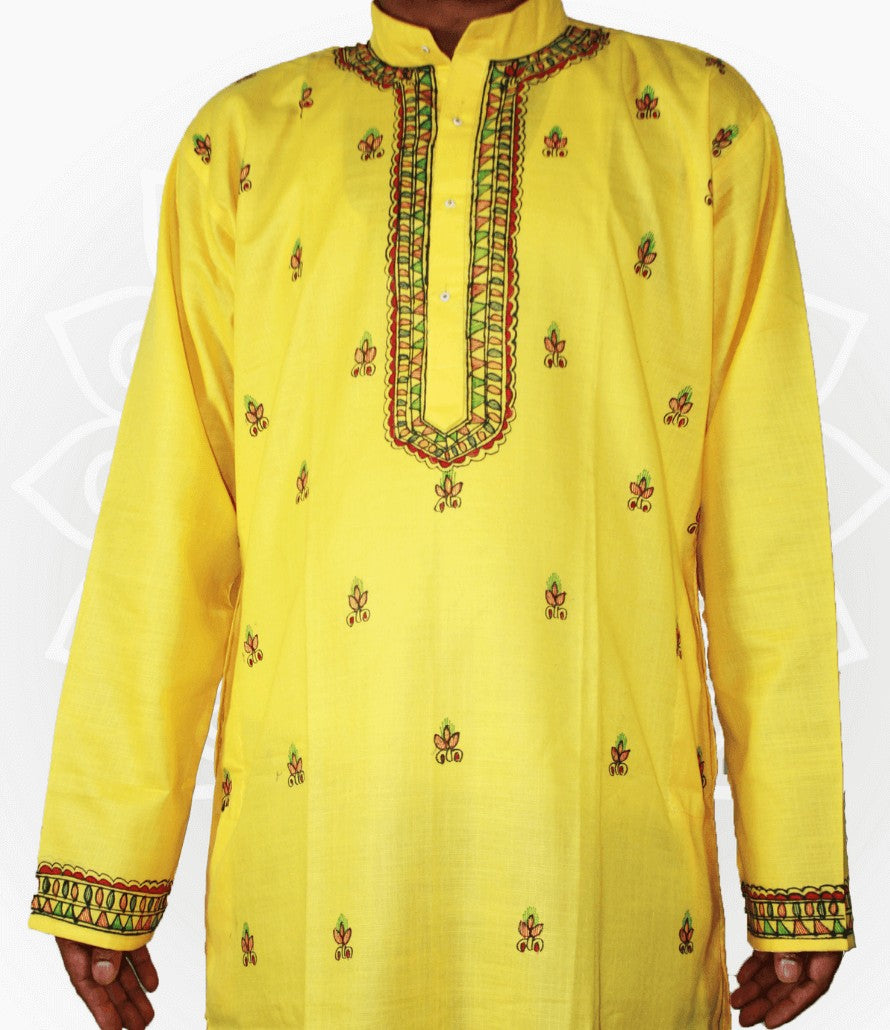 Hand Crafted Cotton Kurta Mithila Gram