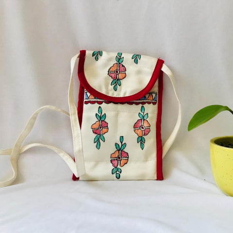 Hand Painted Sling Bag Mithila Gram