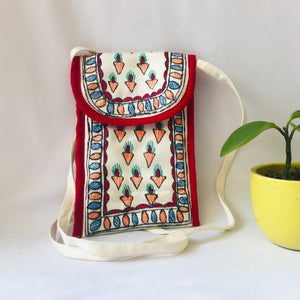 Hand Painted Sling Bag Mithila Gram