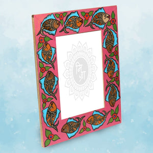 HandPainted Photo frame Mithila Gram