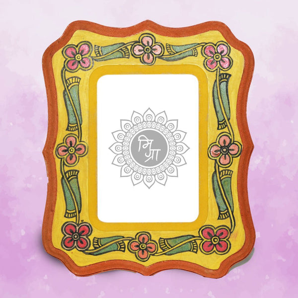 HandPainted Photo frame Mithila Gram