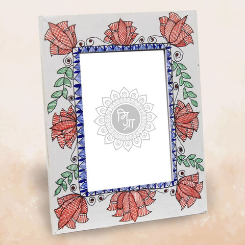 HandPainted Photo frame Mithila Gram