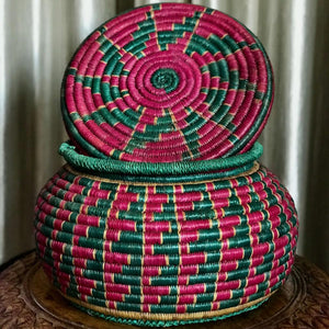 Handcrafted Sikki Grass Medium Storage Mithila Gram