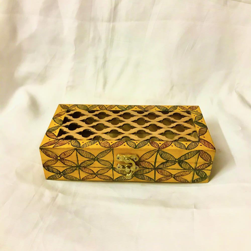 Handcrafted Tissue Box Mithila Gram