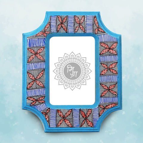 Handpainted Photoframe Mithila Gram