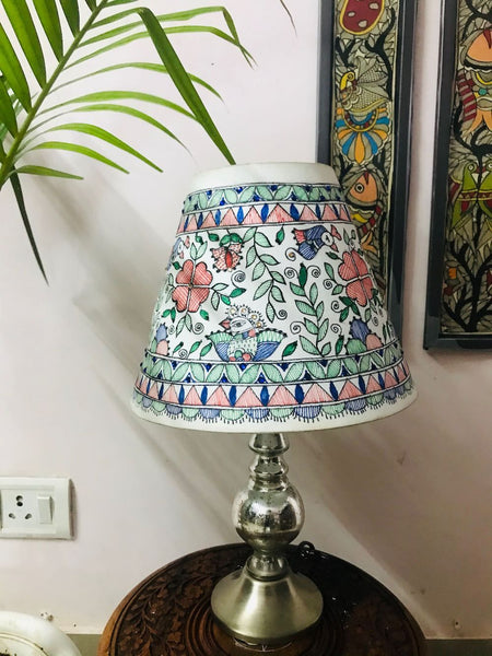 Madhubani Painted Night Lamp Mithila Gram