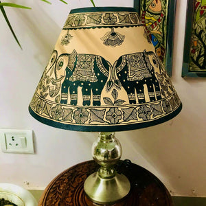 Madhubani Painted Night Lamp Mithila Gram