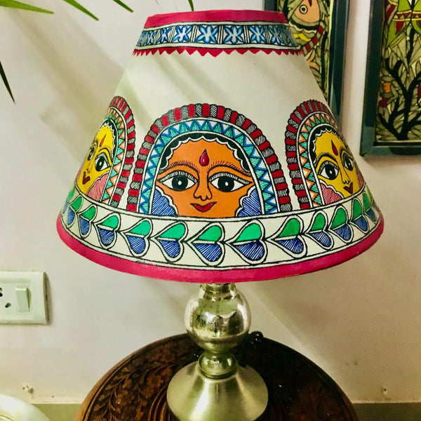 Madhubani Painted Night Lamp Mithila Gram