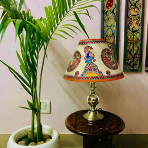 Madhubani Painted Night Lamp Mithila Gram